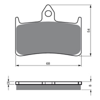 Newfren Front Brake Pads Touring Organic
