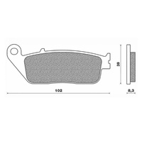 Newfren Front / Rear Brake Pads Touring Organic