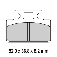 Front Brake Pads Touring Organic for Bolwell PGO Sym 100 Mio 2006 to 2007