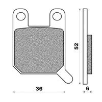 Newfren Front / Rear Brake Pads Off Road Organic