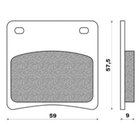 Newfren Front Brake Pad Touring Organic