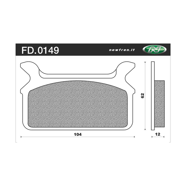 Rear Brake Pads Touring Organic for Harley Davidson 1340 FLH Series 1991 to 1998