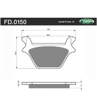 Newfren Brake Pads - Touring H/D Sintered