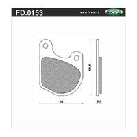 Newfren Brake Pads - Touring H/D Organic