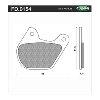 Newfren Brake Pads - Touring H/D Organic
