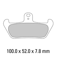 Rear Brake Pads Touring Organic for Moto Guzzi 1000 Quota 1991 to 1997