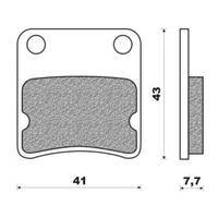 Front Brake Pads Scooter Organic for Daelim S Five 50 2005 to 2008