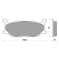 Front Brake Pads Touring Sintered for Yamaha XV1300A V-Star 2014