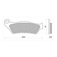 Front Brake Pads Dirt Organic for Husaberg FE501 1995 to 2014
