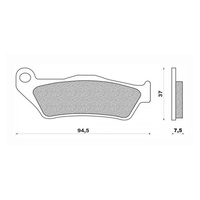 Newfren Front / Rear Brake Pads Touring Organic