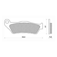 Front Brake Pads Dirt Sintered for Husaberg FC350 1996 to 1997