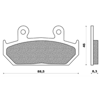 Front Brake Pads Touring Organic for Honda VFR750F 1987