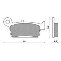 Newfren Rear Brake Pads Touring Organic