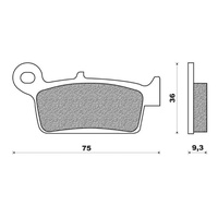 Newfren Rear Brake Pads Touring Organic