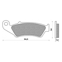 Front Brake Pads Dirt Organic for Honda CRF250F 2019 to 2022