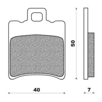 Newfren Front Brake Pad Scooter Elite Organic