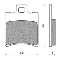 Rear Brake Scooter Organic for Benelli 125 Velvet 2002 to 2003