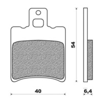 Newfren Front Brake Pad Scooter Elite Organic