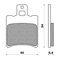Newfren Front Brake Pads Scooter Organic