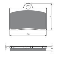 Newfren Front Brake Pad Touring Organic