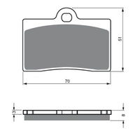 Newfren Front Brake Pads Touring Organic