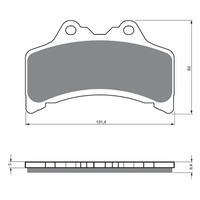 Newfren Front Brake Pad Touring Organic