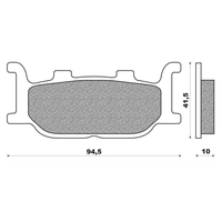 Front Brake Pads Touring Organic for Yamaha YP400 Majesty 2004