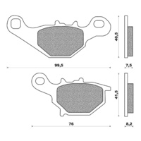 Newfren Front Brake Pad Dirt Organic