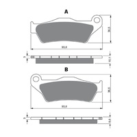Newfren Rear Brake Pads Touring Organic