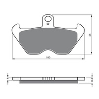 Newfren Brake Pads Touring Sintered