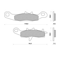 Newfren Front Brake Pad Dirt Sintered