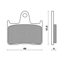 Newfren Rear Brake Pads Touring Organic
