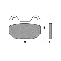 Rear Brake Pads Touring Sintered for BMW K1200 LT 1997 to 2006