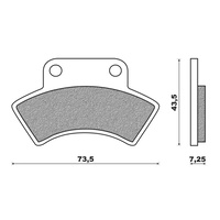 Newfren Brake Pads ATV Sintered