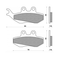 Newfren Front Brake Pad Dirt Organic