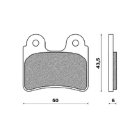 Front Brake Pads Dirt Race Sintered for Gas-Gas EC50 Boy 2005