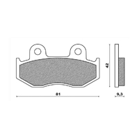 Front Brake Pads Elite Sintered for Honda NES150 2003