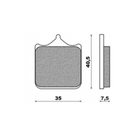 Front Brake Pads Touring Sintered for Benelli 1130 Tornado TRE 2006 to 2008