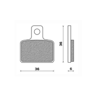 Front Brake Pads Dirt Organic for Gas-Gas MC 65 2005 to 2008