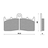 Newfren Front Brake Pads Touring Sintered