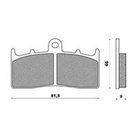 Front Brake Pads Touring Sintered for Yamaha NXC125 Cygnus 2006 to 2009