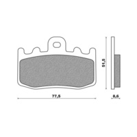 Newfren Front Brake Pad Touring Sintered