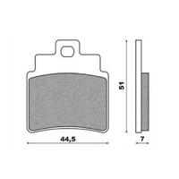 Front Brake Pads ATV Organic for Kymco MXU 250 2008 to 2011