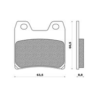 Newfren Rear Brake Pads Touring Organic