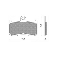 Newfren Front Brake Pad Touring Sintered
