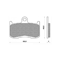 Front Brake Pads Touring Sintered for Kawasaki Z1000 2003 to 2006