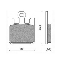 Newfren Front Brake Pad Touring Sintered