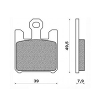 Front Brake Pads Touring Sintered for Kawasaki ZX-6R ZX636 2003 to 2006