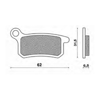 Front Brake Pads Dirt Sintered for KTM 105 SX 2006 to 2011