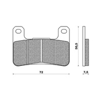 Newfren Front Brake Pad Touring Sintered